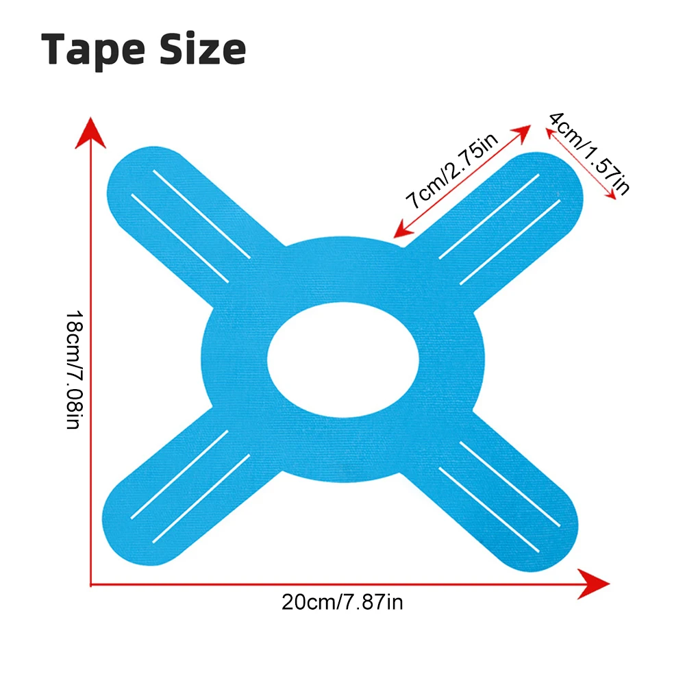 Sports Taping Precut - 膝用スポーツキネシオロジーテープ5個入り。膝の痛みを和らげるための、あらかじめカットされた防水膝用テープ。オリジナルコットン製アスレチックテープ。