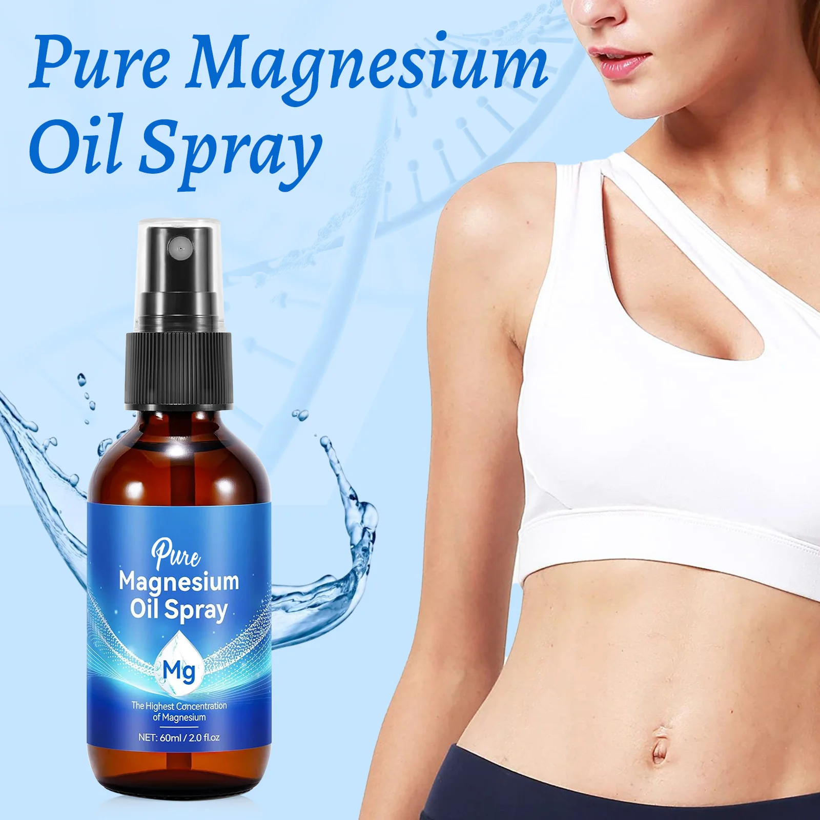 マグネシウムオイルスプレー 60ml 筋肉弛緩 睡眠改善 関 - Bath Salts Magnesium のレビューと価格
