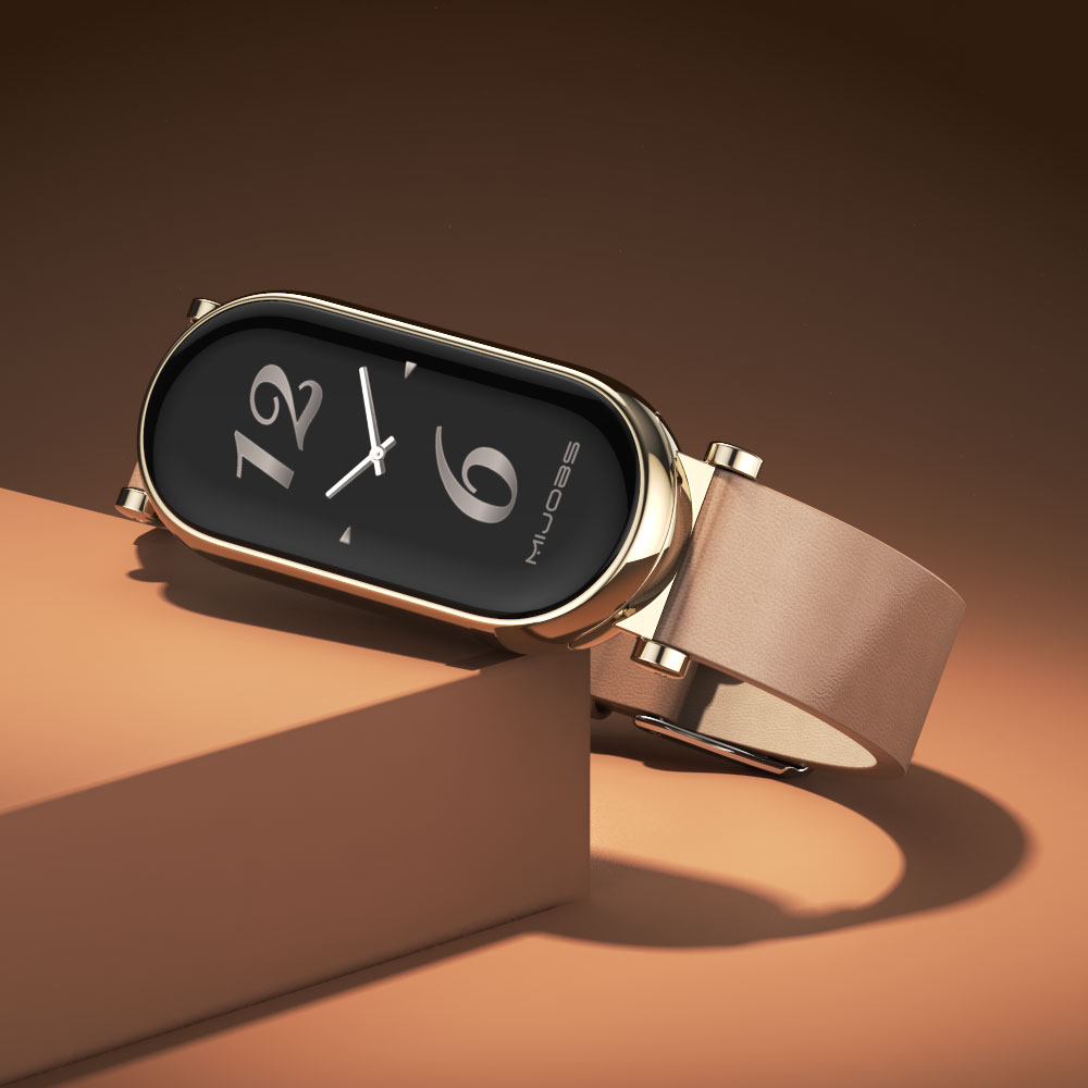 MI Band 10 11 9 8 7 6 用レザーストラッ - Health Wellness Bracelet のレビューと価格