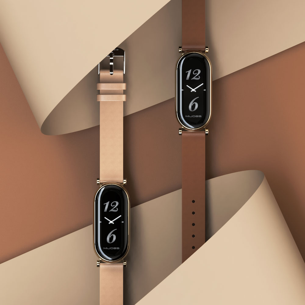 MI Band 10 11 9 8 7 6 用レザーストラッ - Health Wellness Bracelet のレビューと価格