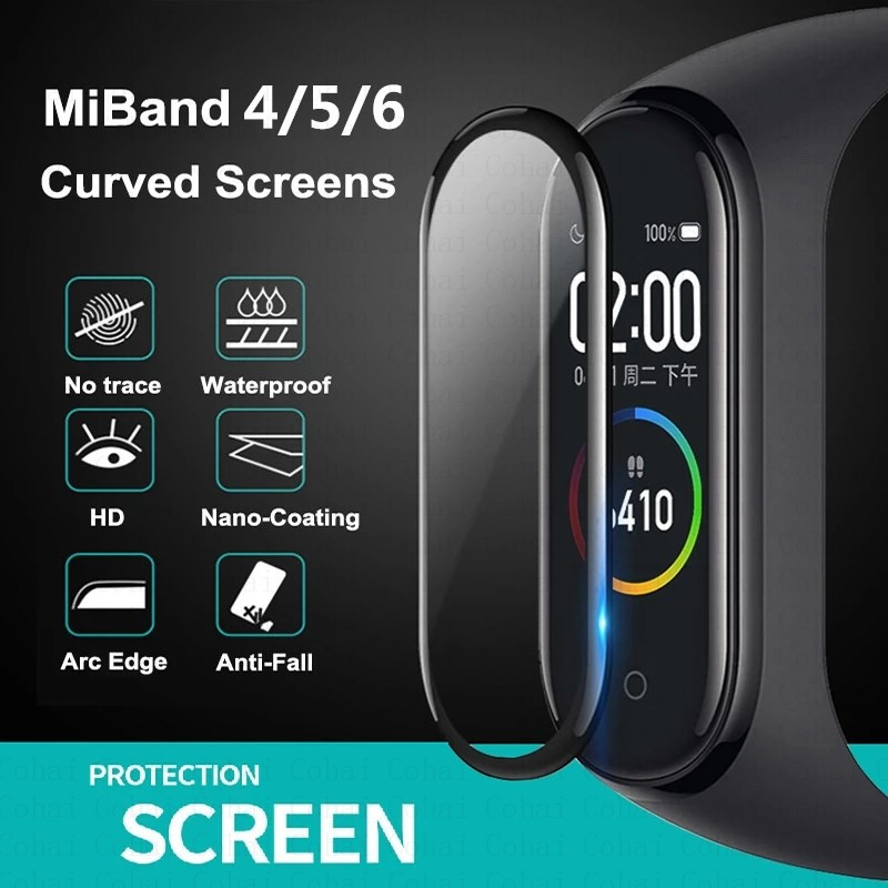 Xiaomi Mi Band 7 6 5用スクリーンプロテク - Health Wellness Bracelet のレビューと価格