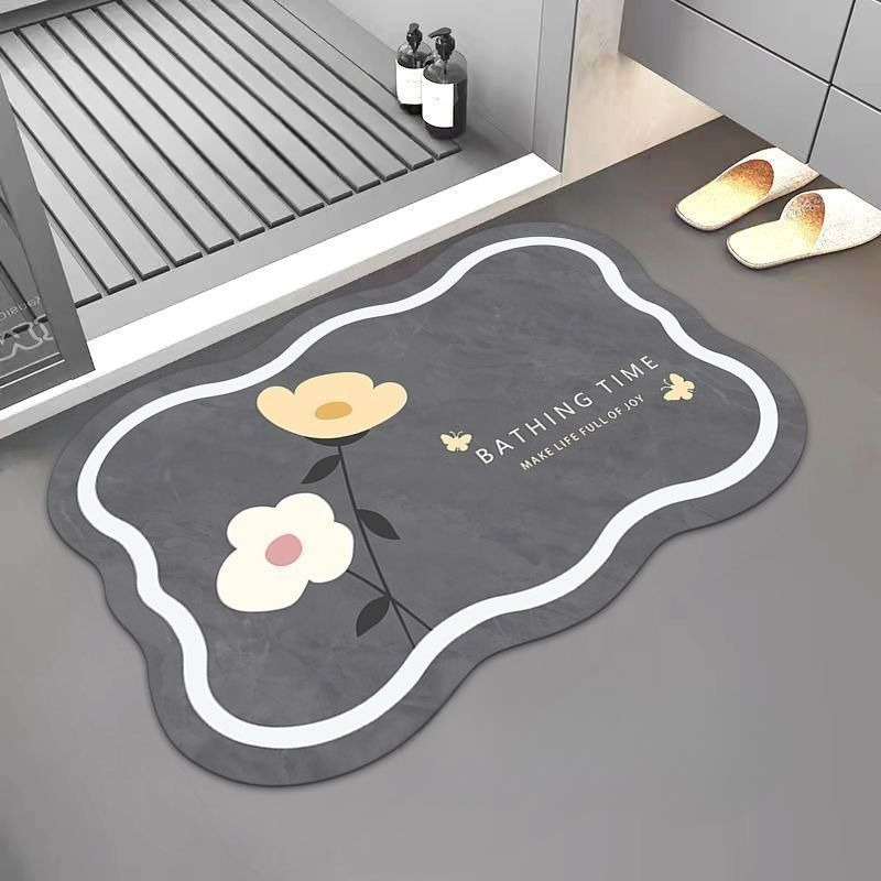 北欧風吸水パッド珪藻土バスマット速乾性滑り止めフロアマットキ - Bamboo Bath Mat のレビューと価格