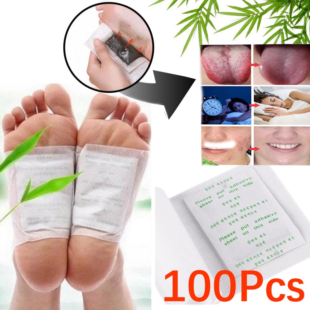 100 ピース/ロットデトックスフットパッチ竹パッドパッチ粘 - Detox Foot Patch のレビューと価格