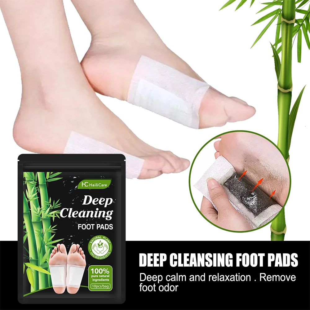 10 ピース/バッグデトックスフットパッチよもぎ竹炭睡眠改善 - Detox Foot Patch のレビューと価格