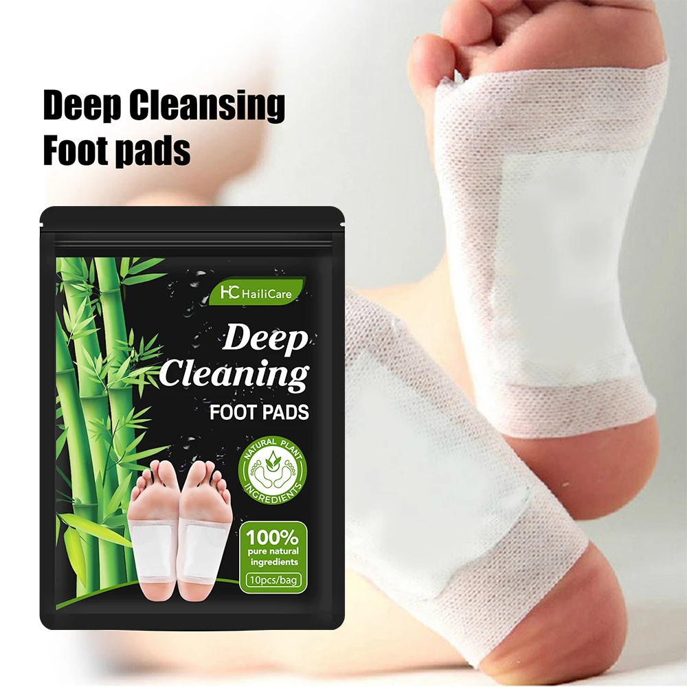 10 ピース/バッグデトックスフットパッチよもぎ竹炭睡眠改善 - Detox Foot Patch のレビューと価格
