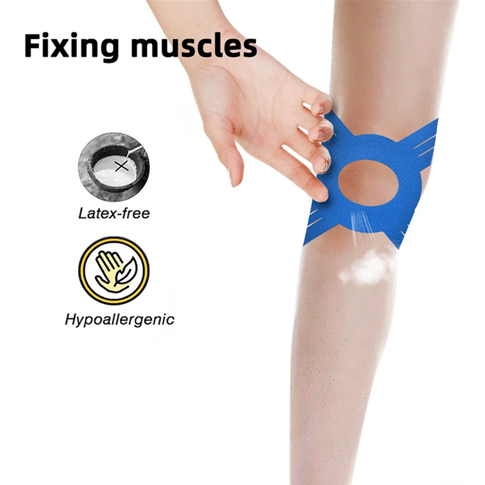 膝用スポーツキネシオロジーテープ5個入り。膝の痛みを和らげる - Sports Taping Precut のレビューと価格