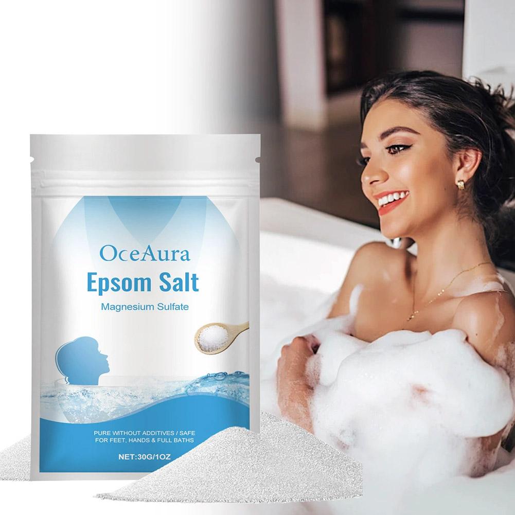 30 グラム塩硫酸マグネシウム保湿角質除去筋肉デトックスバス - Bath Salts Magnesium のレビューと価格