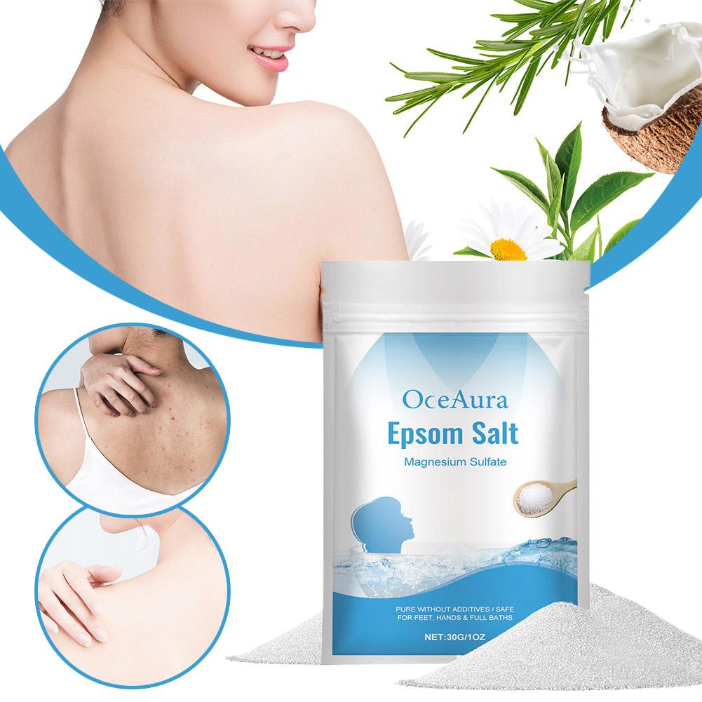30 グラム塩硫酸マグネシウム保湿角質除去筋肉デトックスバス - Bath Salts Magnesium のレビューと価格
