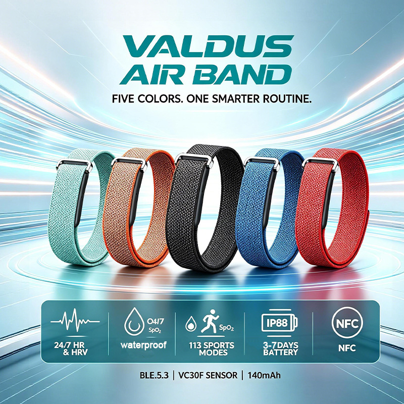 VALDUSエアバンドスマートブレスレット 男女兼用 心拍数 - Health Wellness Bracelet のレビューと価格