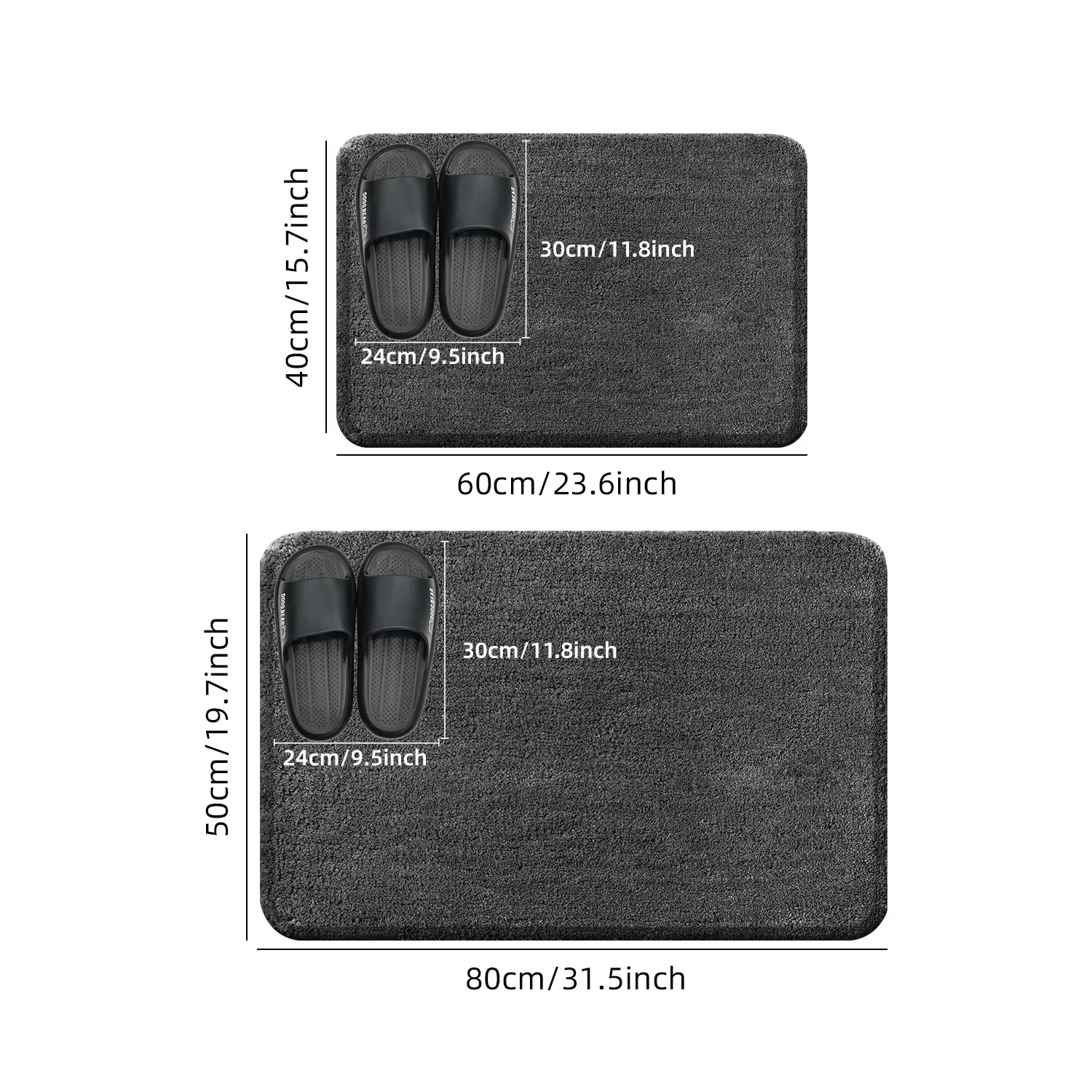 丸みを帯びた厚みのあるバスルームフロアマット、バスタブ吸収マ - Bamboo Bath Mat のレビューと価格