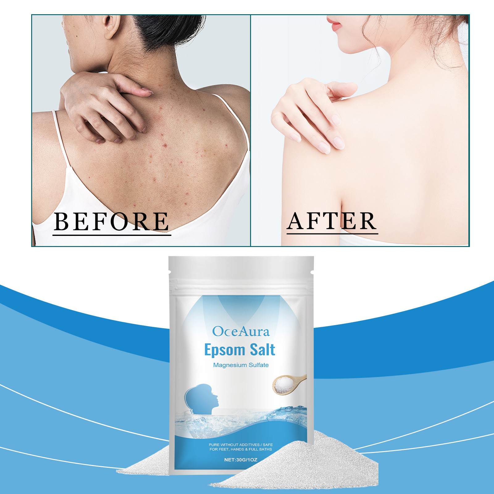 エプソムソルト 硫酸マグネシウム 保湿 角質除去 純粋な天然 - Bath Salts Magnesium のレビューと価格