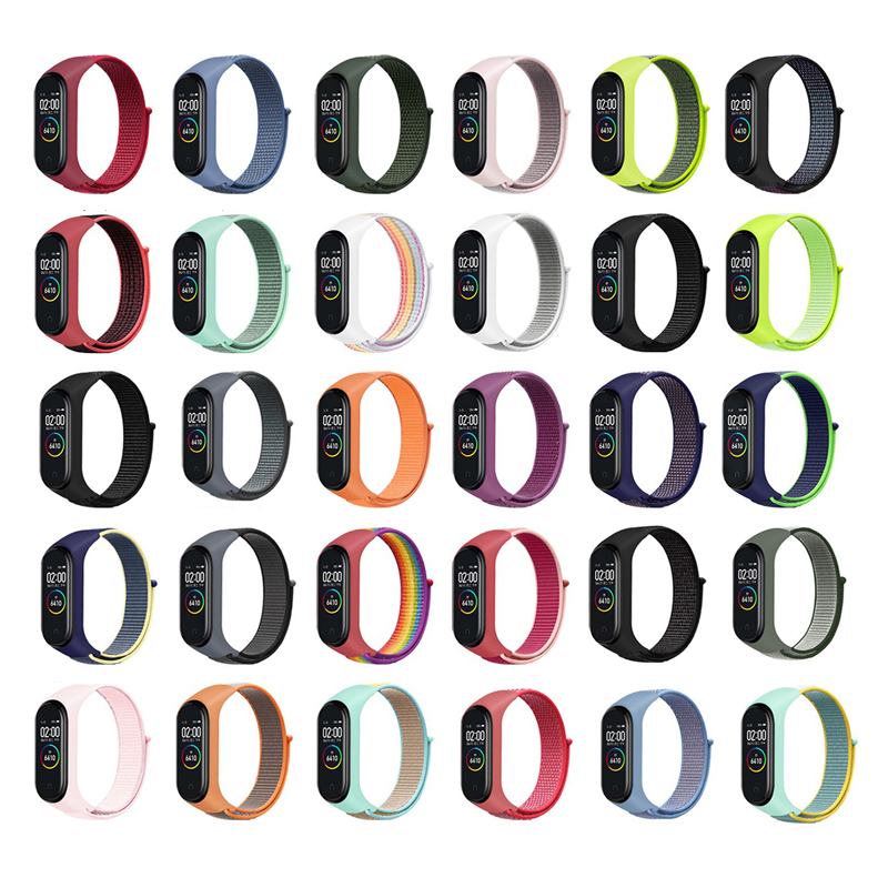 Mi Band 8 9 10用ナイロンブレスレット、スポーツ - Health Wellness Bracelet のレビューと価格