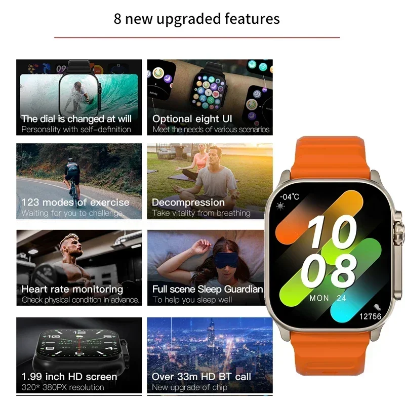 新型シリーズ9ウォッチ PK HK8 PRO MAX スマー - Health Wellness Bracelet のレビューと価格