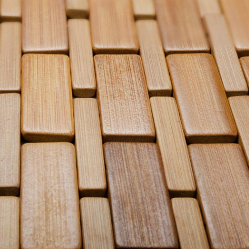 チーク材バスマット足シャワーフロア天然竹ノンスリップ大50x - Bamboo Bath Mat のレビューと価格