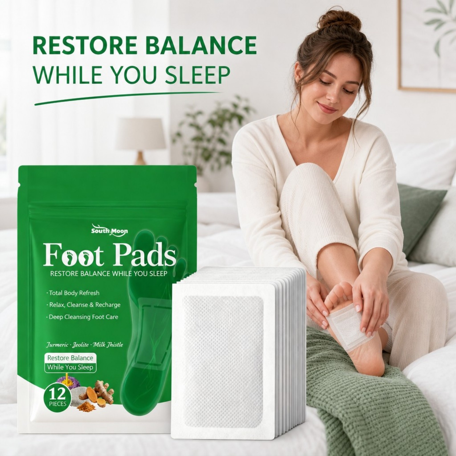 12/36/60/120枚入り ウコンフットケアパッチ 穏や - Detox Foot Patch のレビューと価格